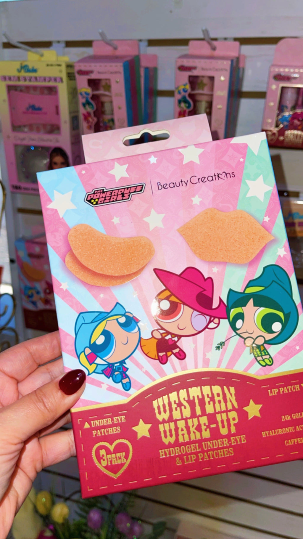 Beauty Creations x The Powerpuff Girls Western Wake-Up Hydrogel Under-Eye & Lip Patches