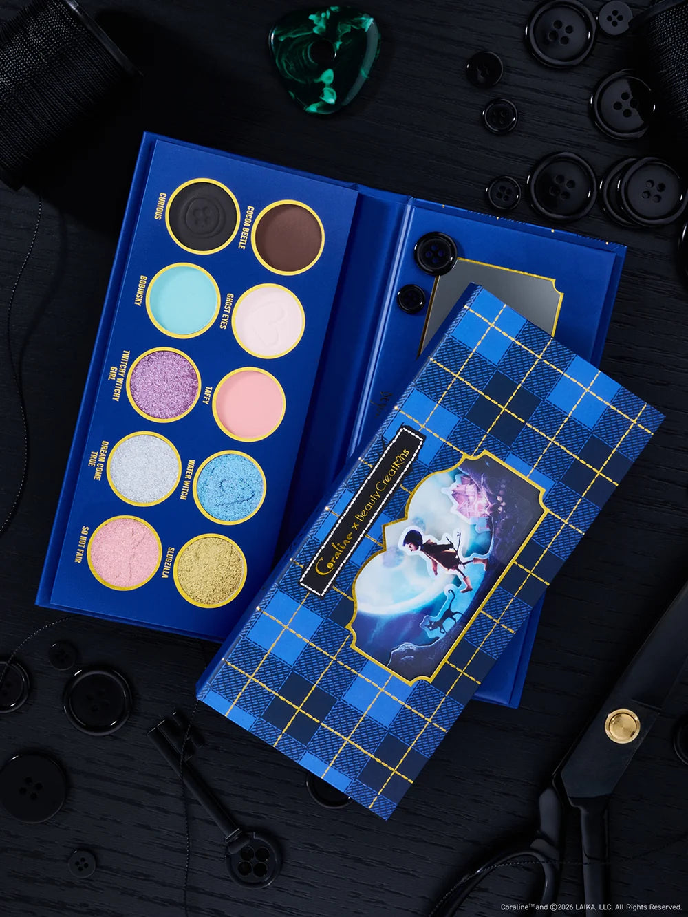 BEAUTY CREATIONS X CORALINE "BEYOND THE DOOR" 10 COLOR PALETTE