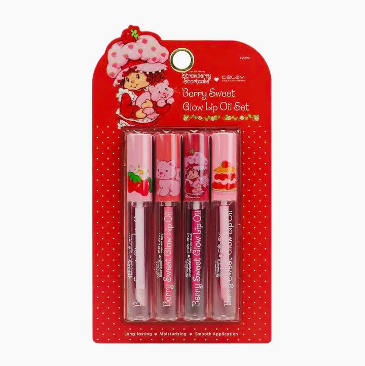 Berry Sweet Glow Lip Oil Set – 4 Piece Collection