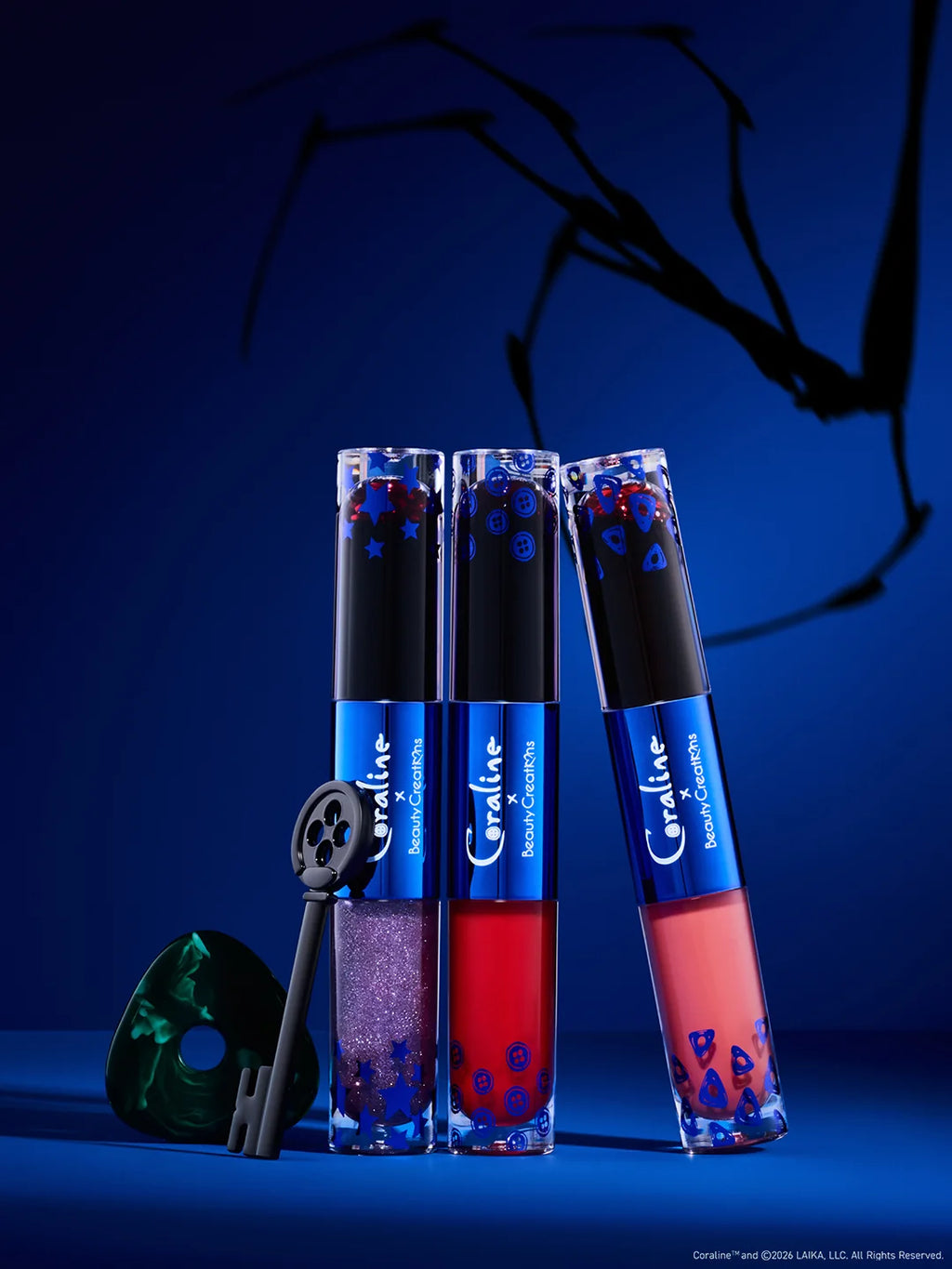BEAUTY CREATIONS X CORALINE STAY FOREVER LIP STAIN & LIP GLOSS DUO