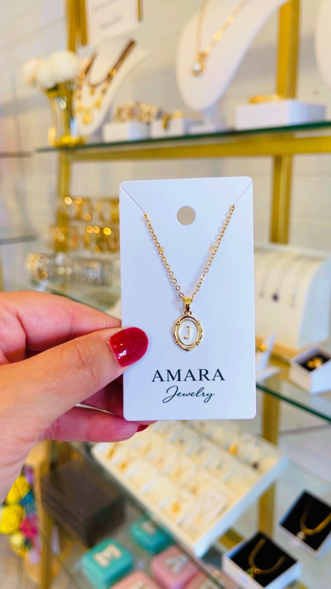 Vintage Initial Necklace