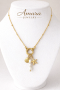 Golden Tides Charm Necklace