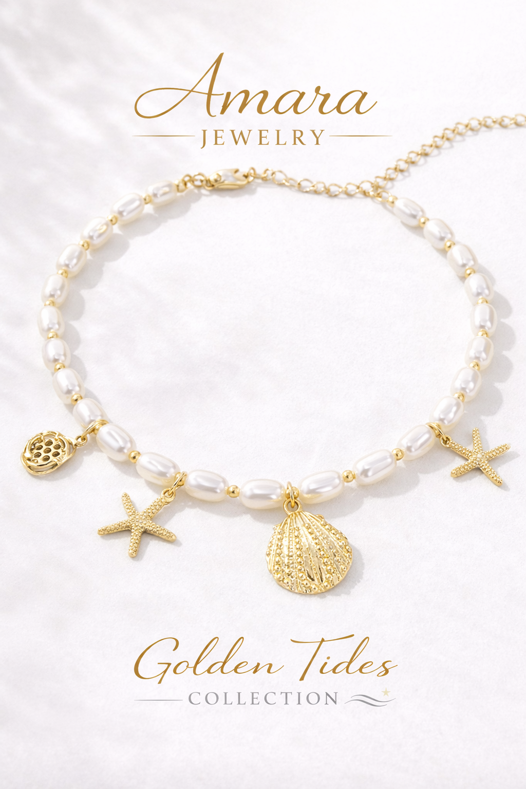 Golden Shore Pearl Necklace
