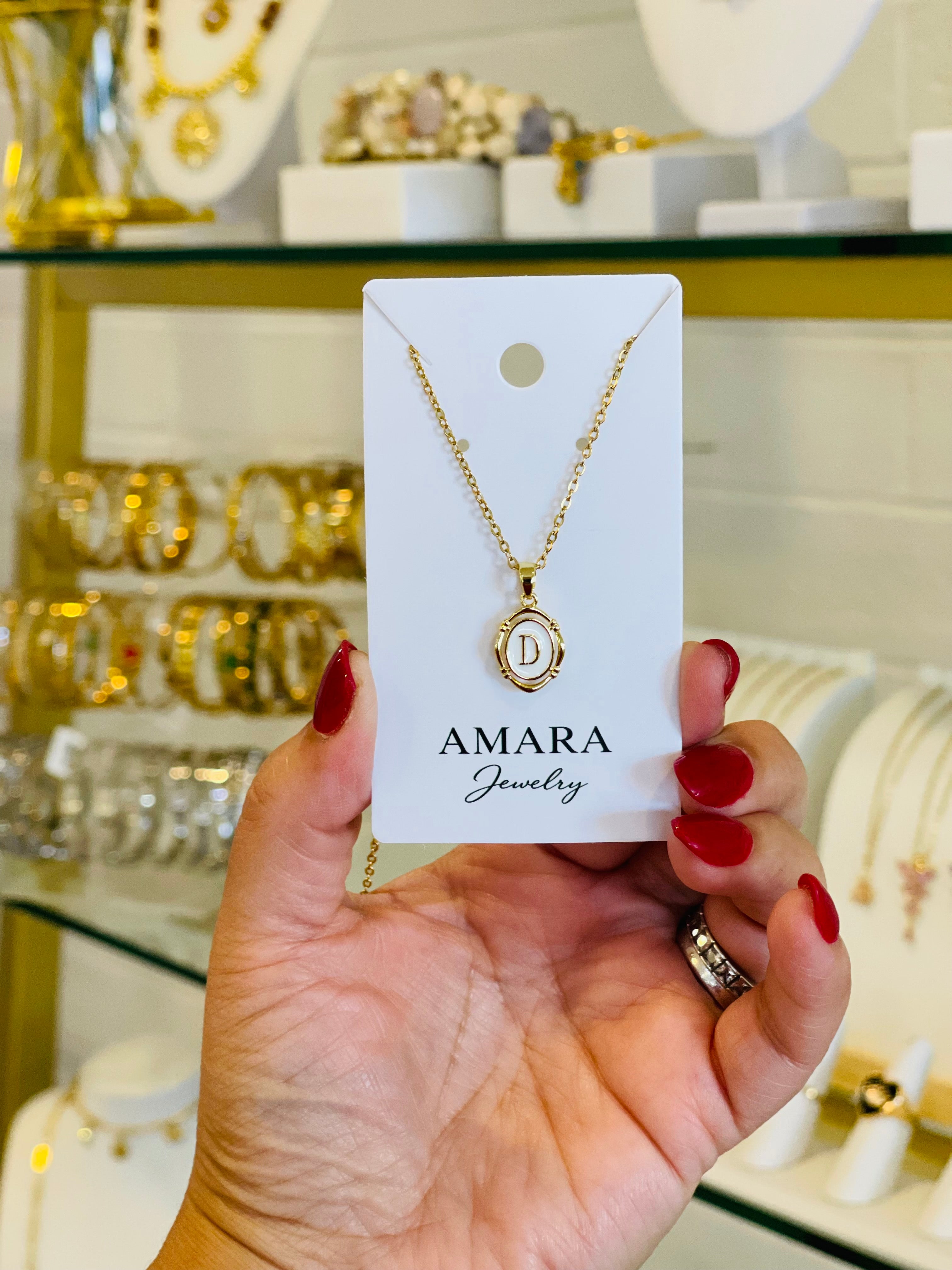 Vintage Initial Necklace