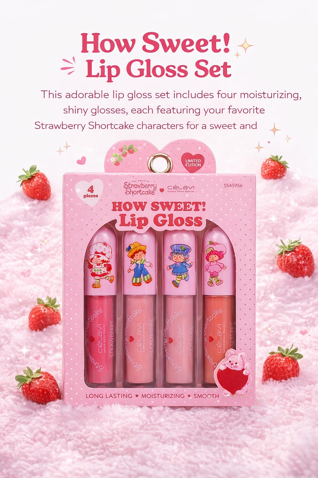 How Sweet! Lip Gloss Set – 4 Berry Shades