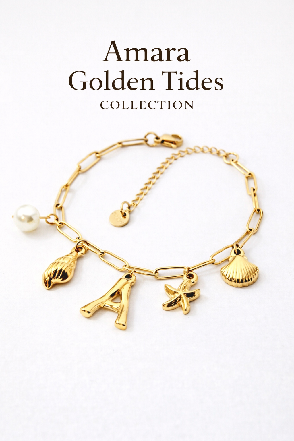 Shell Initial Bracelet