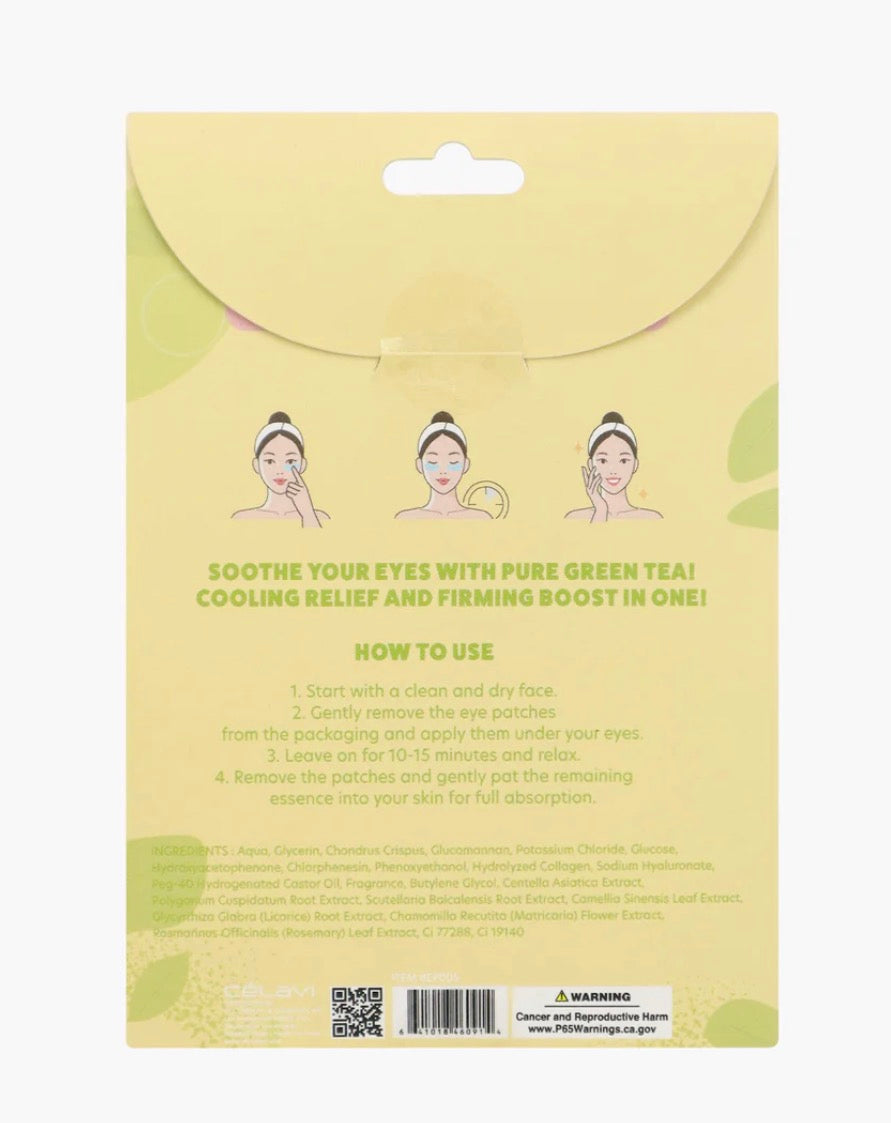 FRESH BREEZE GREEN TEA HYDROGEL EYE PATCHES