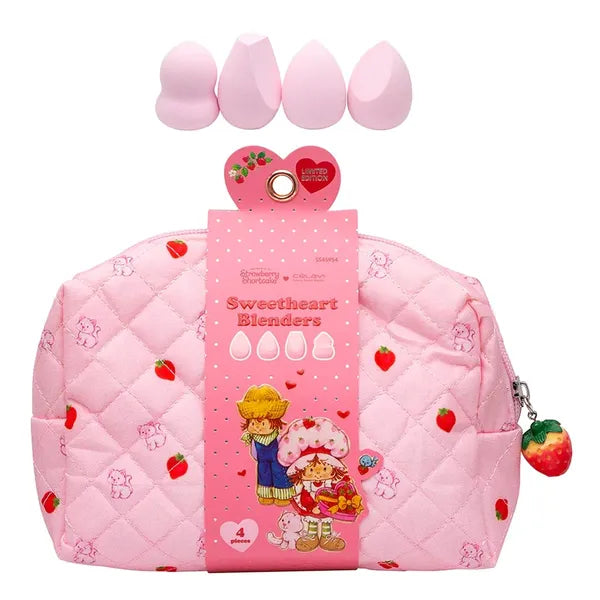STRAWBERRY SWEETHEART COSMETIC BAG & BEAUTY BLENDER SET