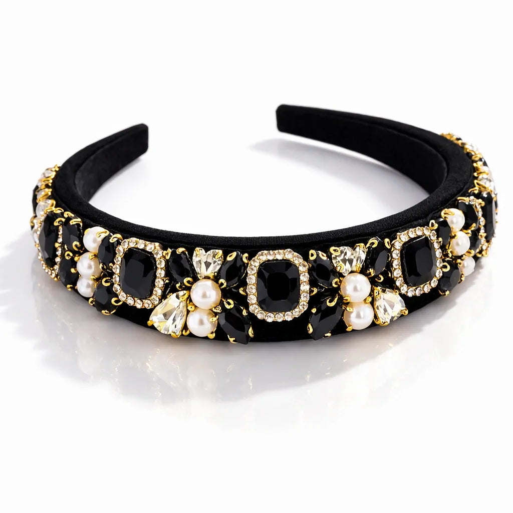 MIDNIGHT PEARL CROWN HEADBAND