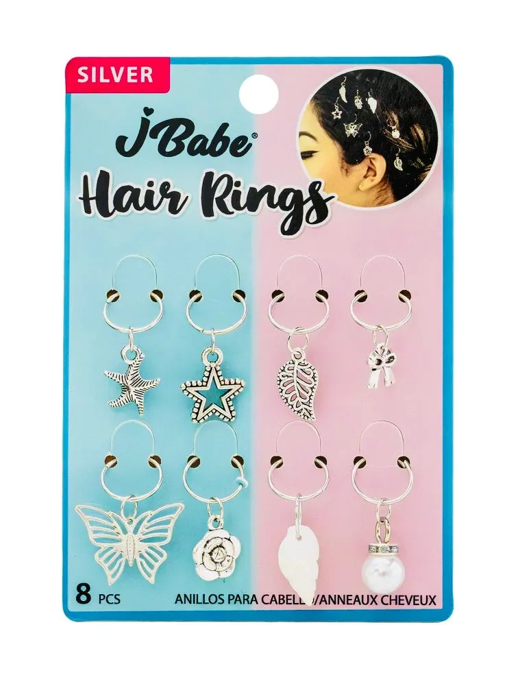 JBABE DECORATIVE HAIR RINGS