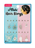 JBABE DECORATIVE HAIR RINGS