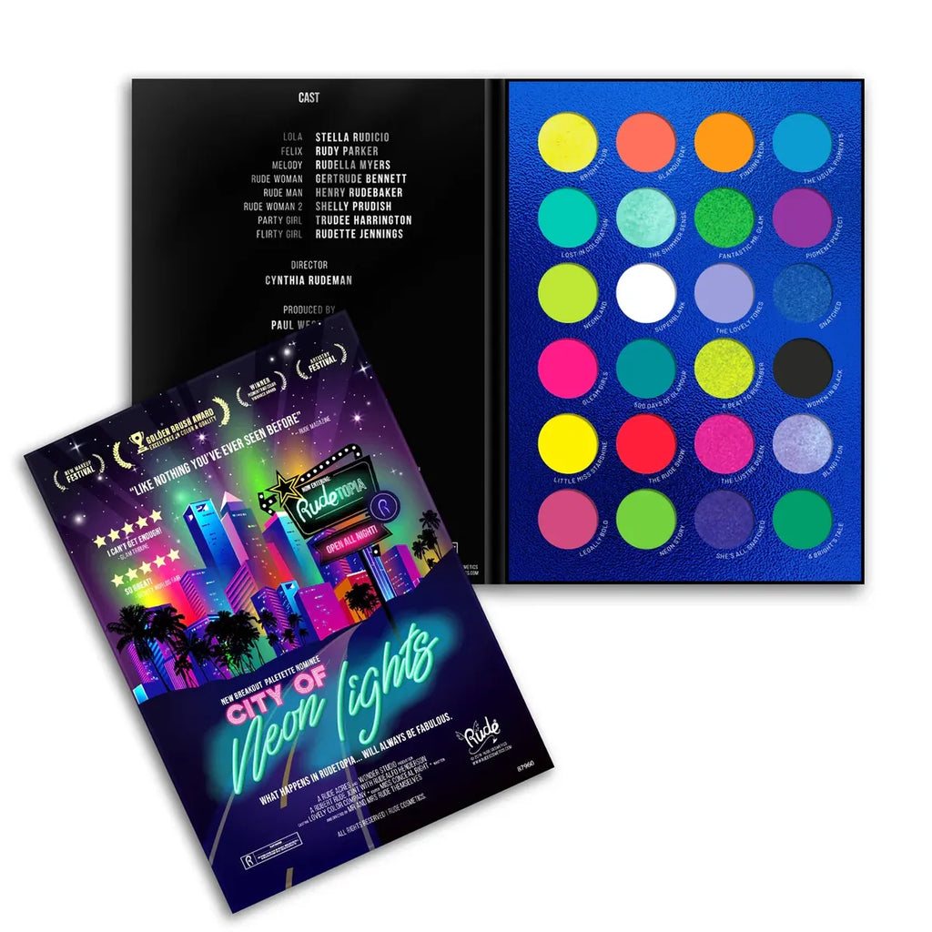 CITY OF NEON LIGHTS - 24 VIBRANT PIGMENT & EYESHADOW PALETTE