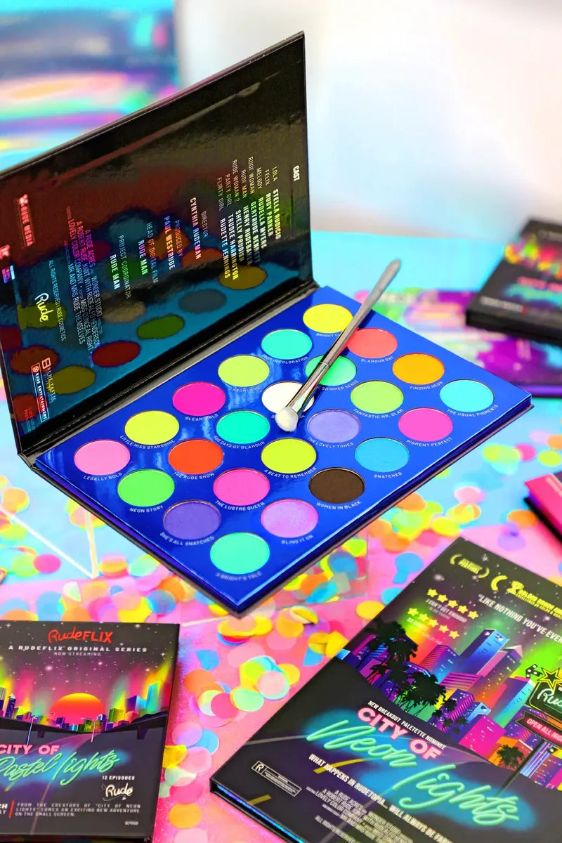 CITY OF NEON LIGHTS - 24 VIBRANT PIGMENT & EYESHADOW PALETTE