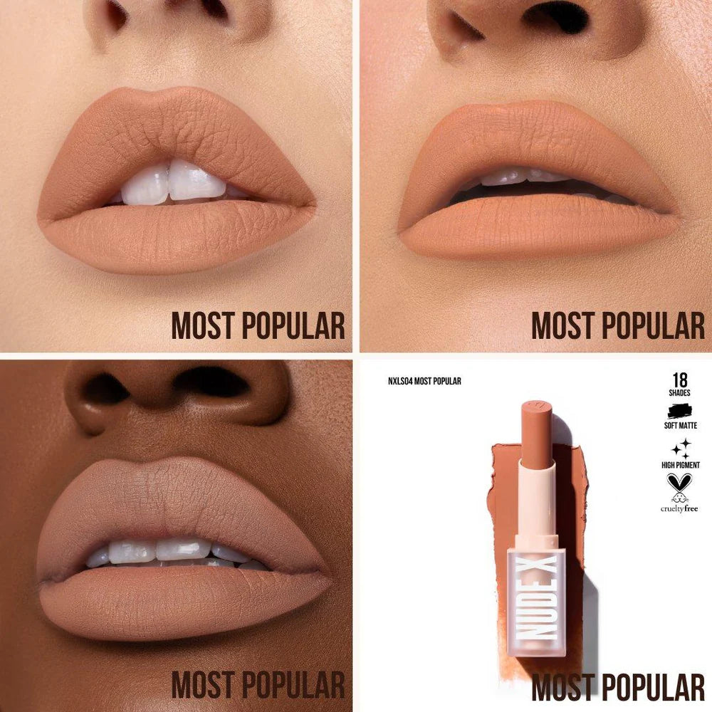 NUDE X SOFT MATTE LIPSTICKS