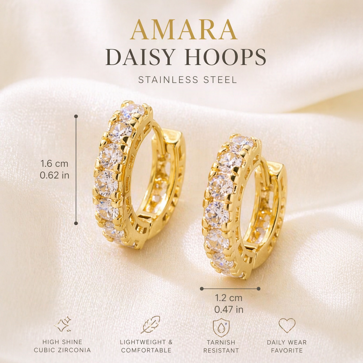 Daisy Hoops – Amara Collection