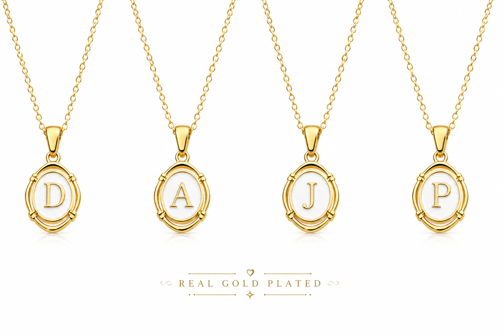 Vintage Initial Necklace