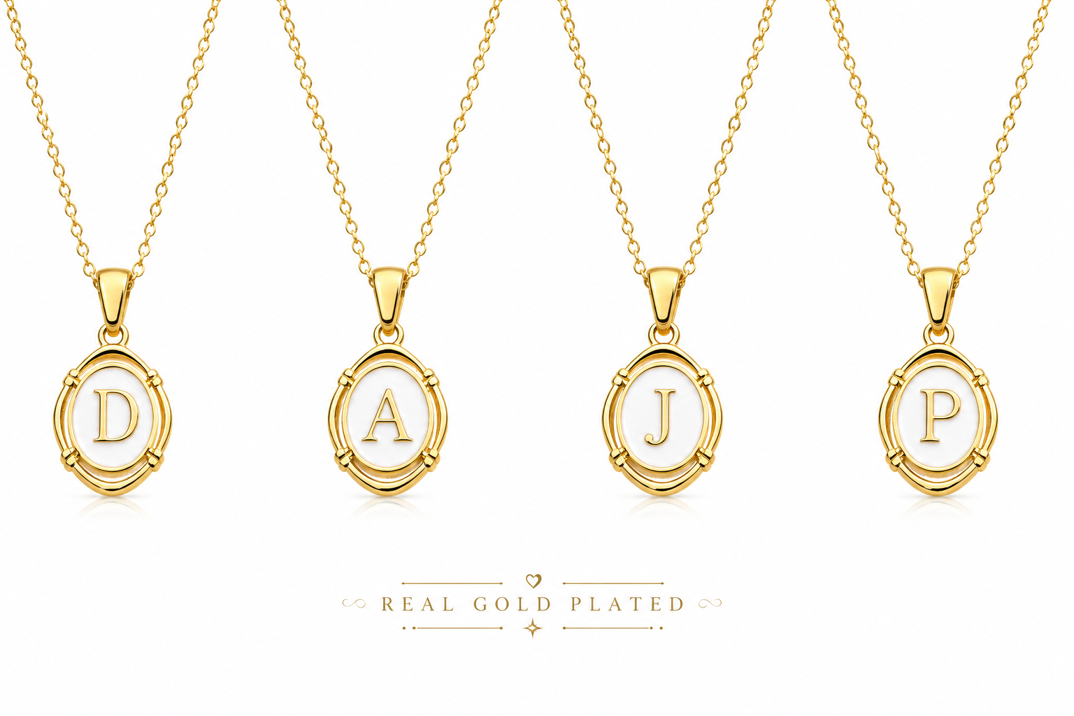 Vintage Initial Necklace