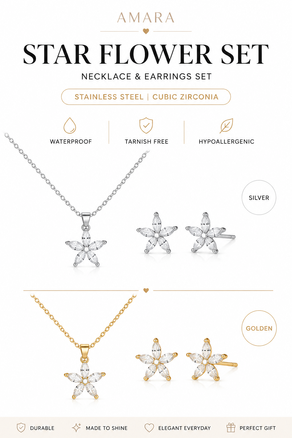 Amara Star Flower Set