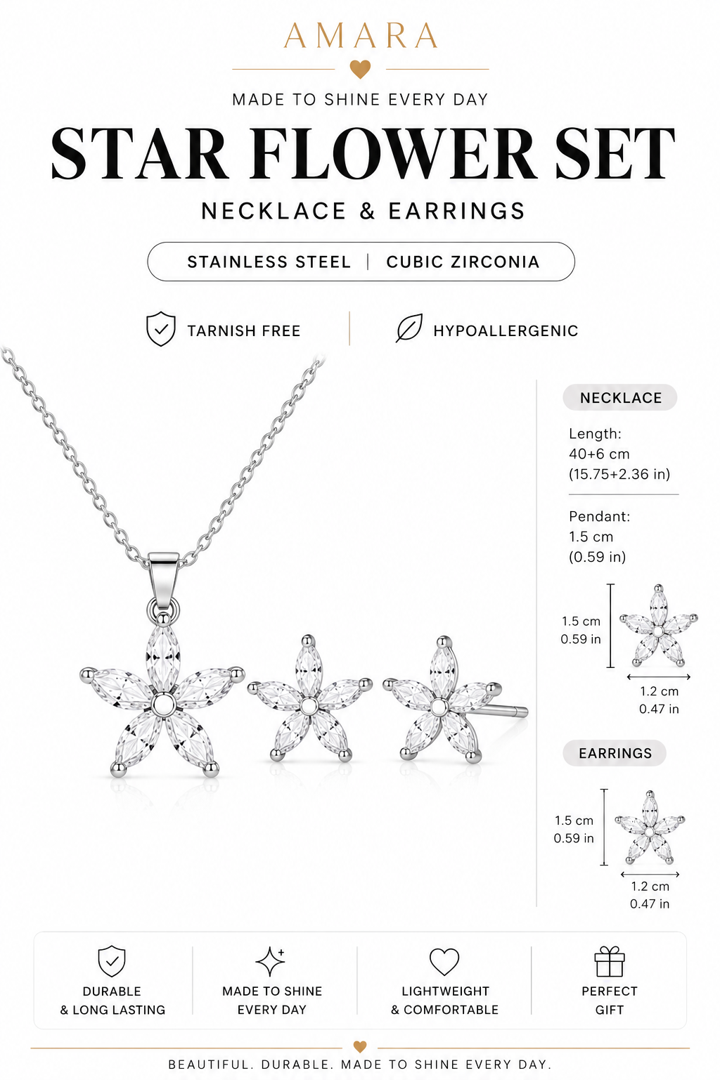 Amara Star Flower Set