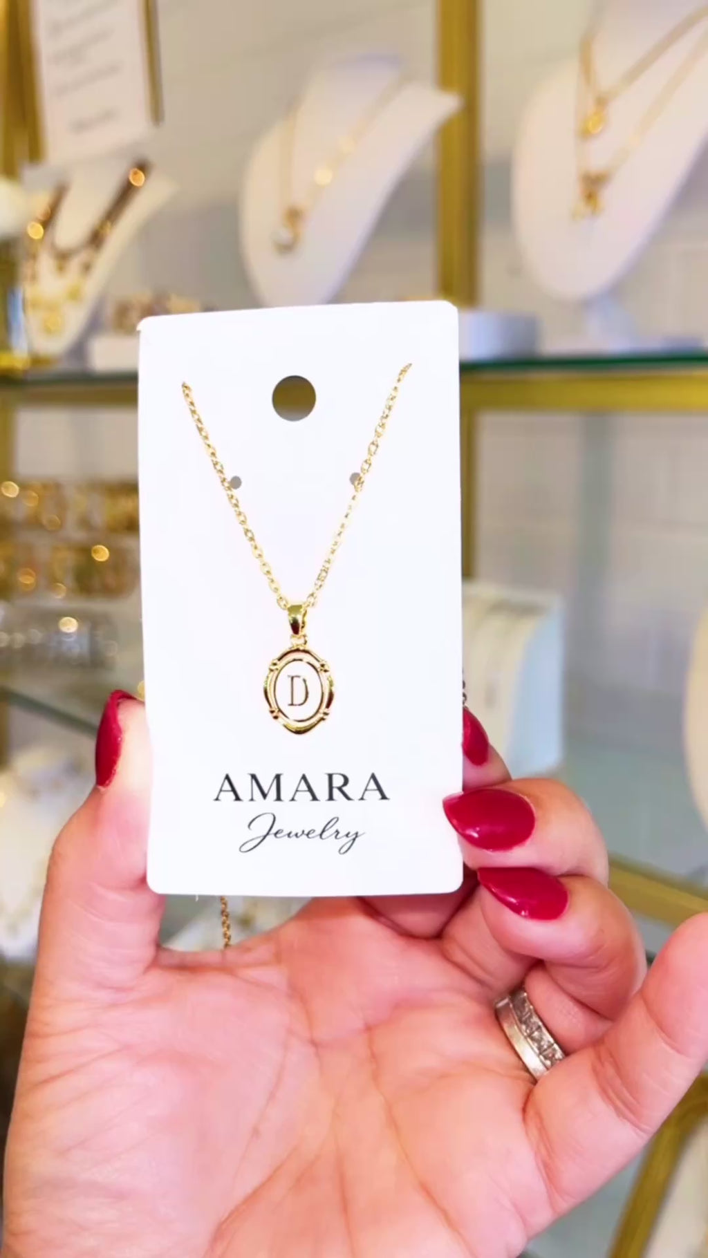 Vintage Initial Necklace