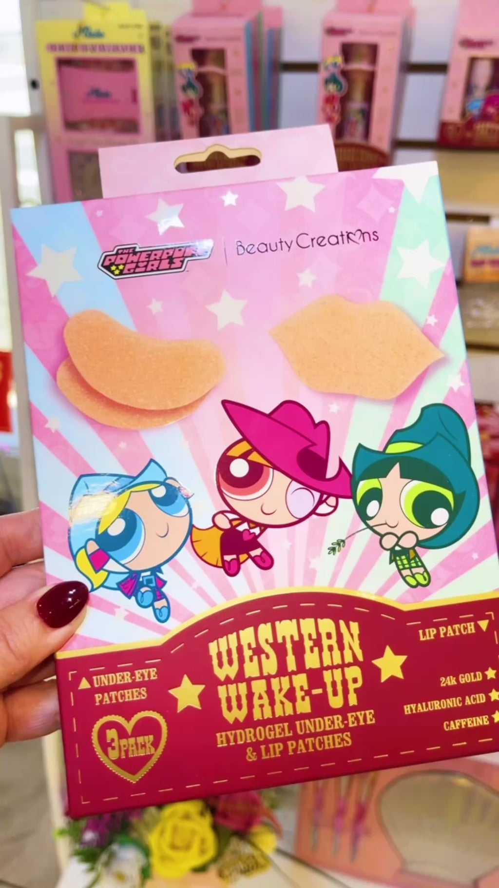 Beauty Creations x The Powerpuff Girls Western Wake-Up Hydrogel Under-Eye & Lip Patches