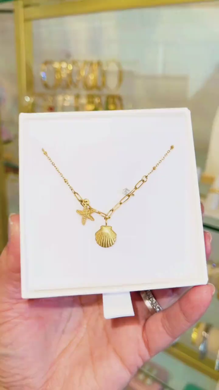 Starlit Shell Necklace