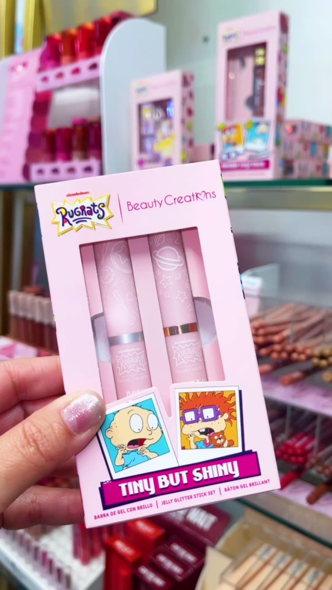 RUGRATS X BEAUTY CREATIONS TINY BUT SHINY JELLY GLITTER STICK SET (2PC)