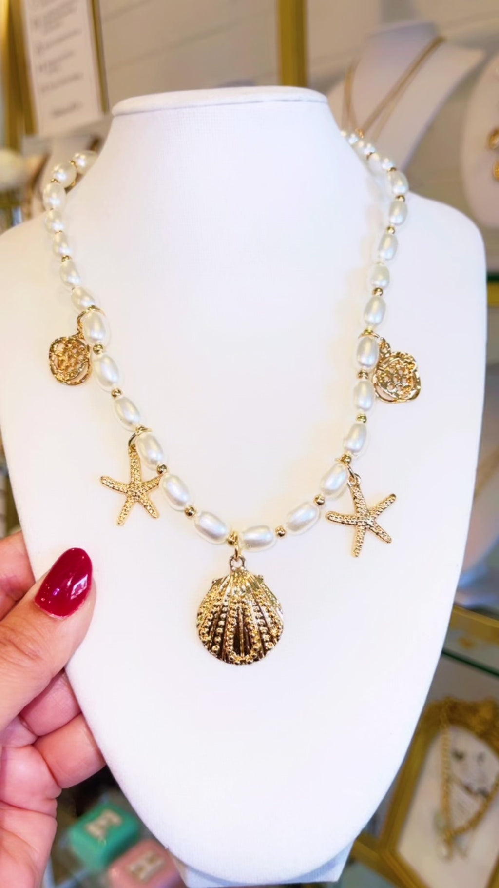 Golden Shore Pearl Necklace