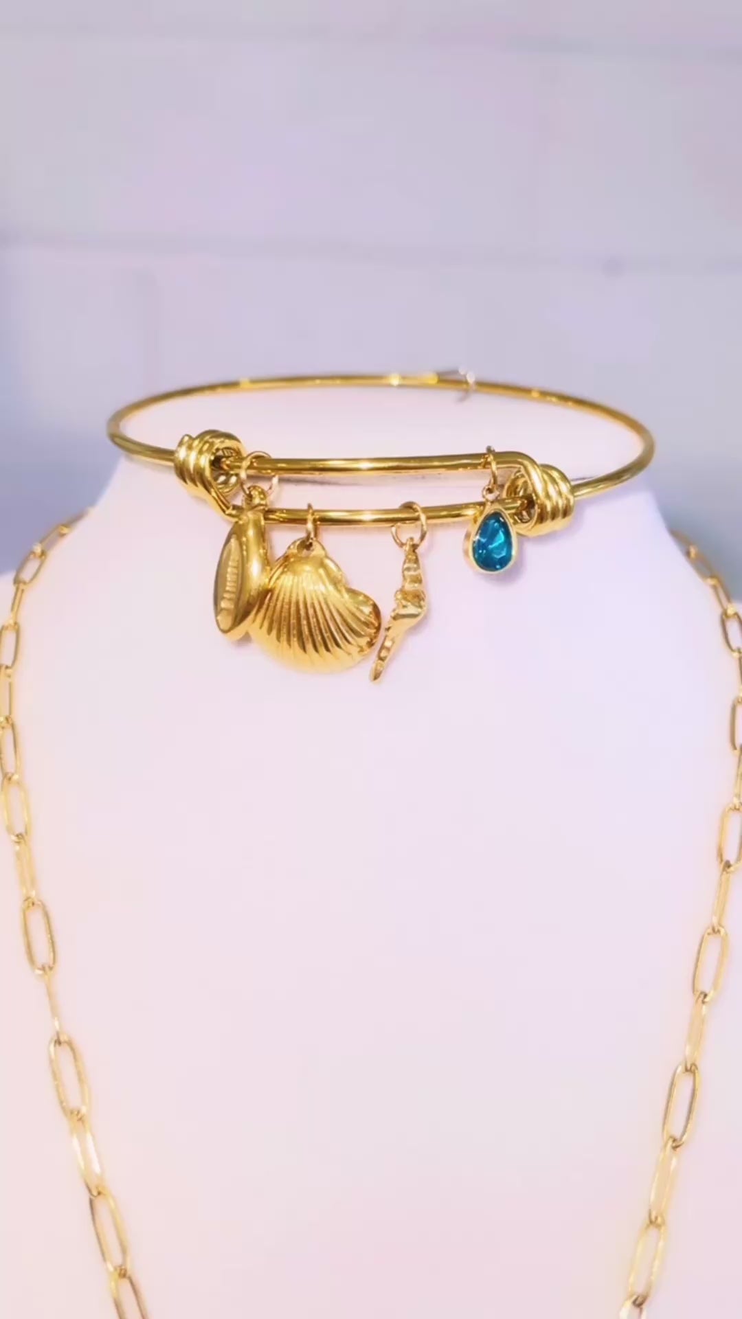 Ocean Charm Bangle