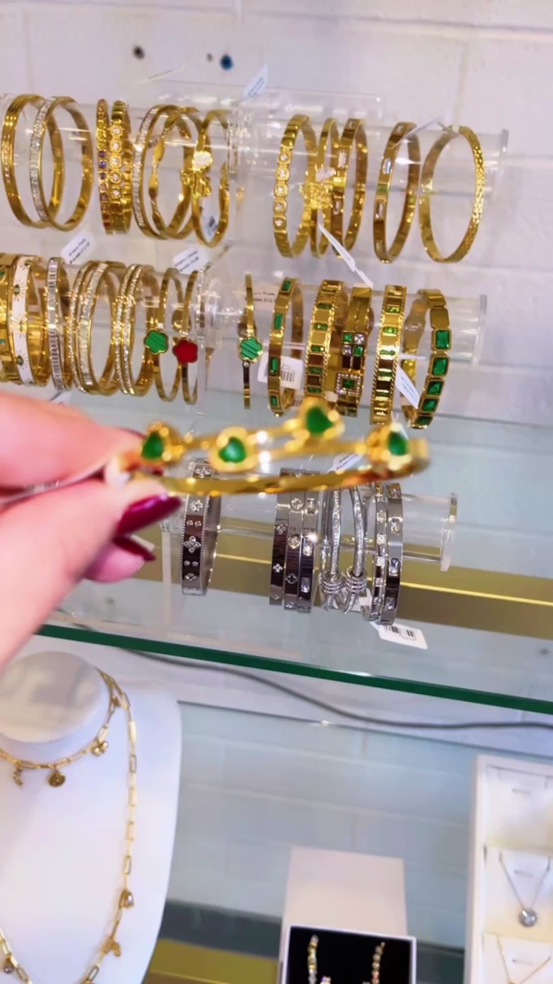 Emerald Heart Bangle