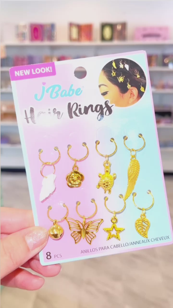 JBABE DECORATIVE HAIR RINGS